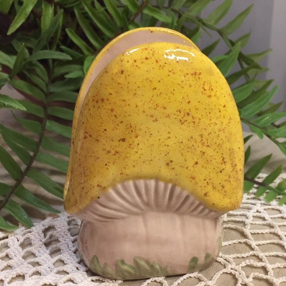 Vintage Mouse And Mushroom Napkin Holder Hand Painted 1983 - Picture 6 of 12
